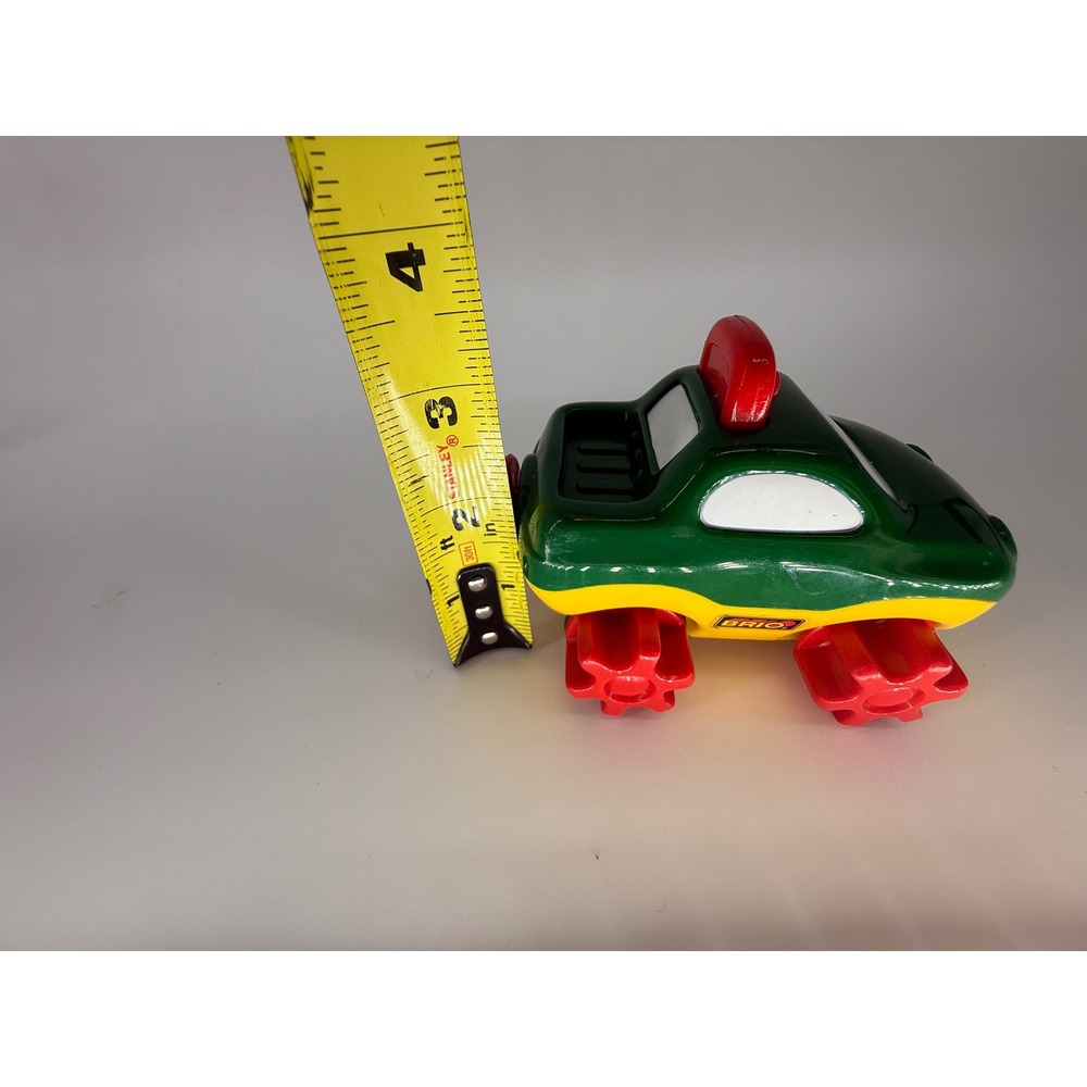 Vintage BRIO Amphibious Toy Car Green Plastic Rolling Propeller Toddler Vehicle - Picture 7 of 7